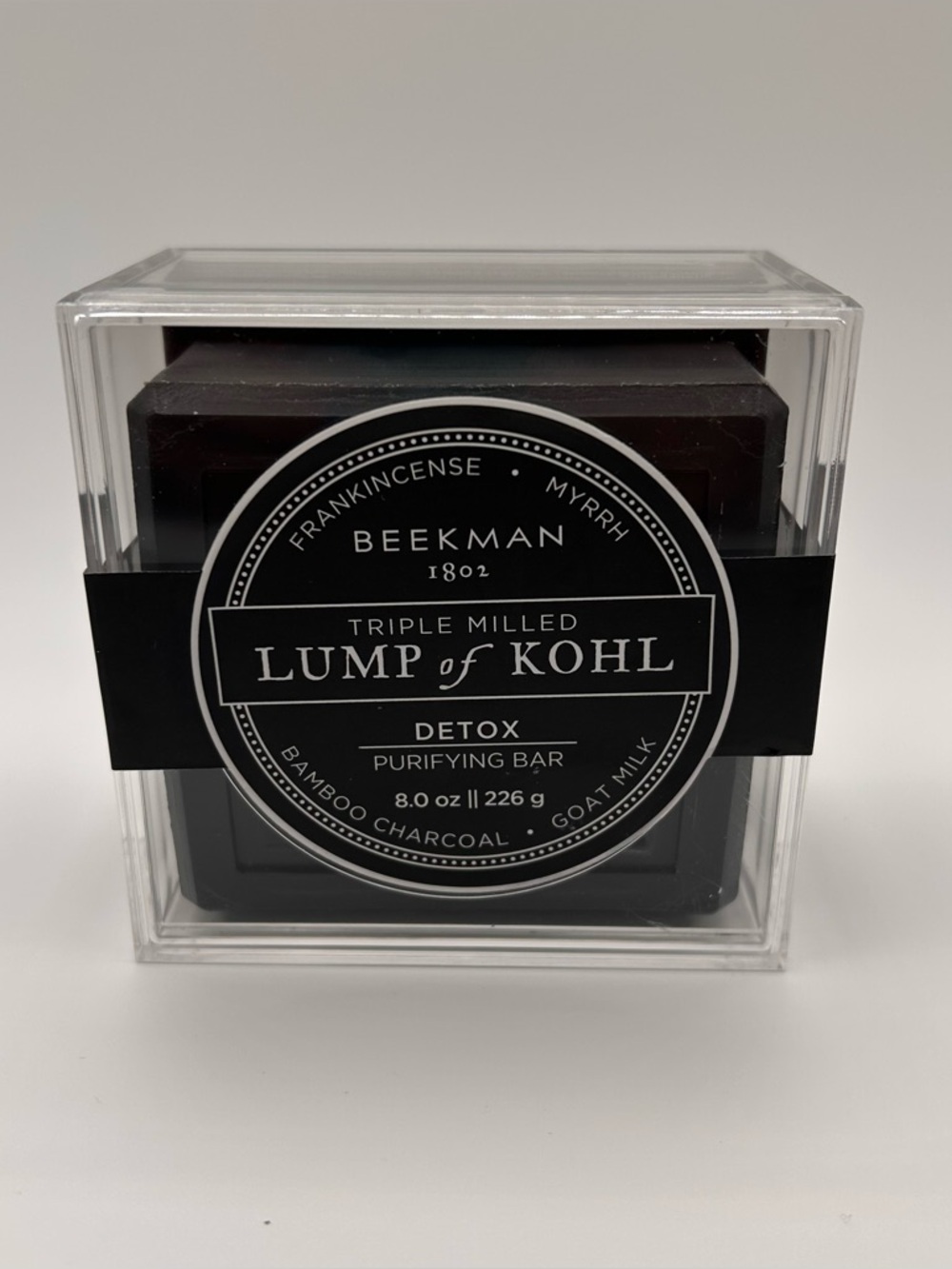 Beekman 1802 Lump Of Kohl Detox Purifying Bar Bamboo Charcoal & Goat Milk 8oz